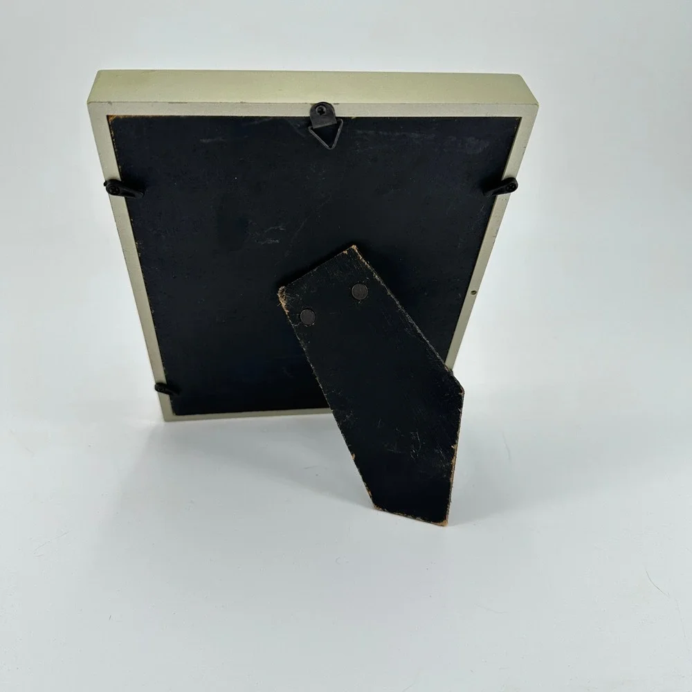 Two-Tone Metallic Beveled Metal Picture Frame for 3x5 Photo Champagne Silver
